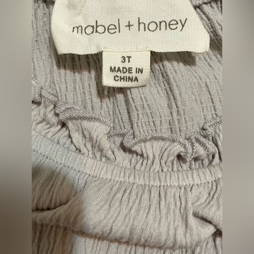 EUC mabel + honey 3T Remy Bow Woven Dress - Picture 5 of 6